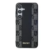 Чохол DKNY Leather Checkered Mono Pattern для Samsung Galaxy S24 Black with MagSafe (DKHMS24SPCPVSLK)