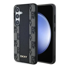 Чохол DKNY Leather Checkered Mono Pattern для Samsung Galaxy S24 Plus Black with MagSafe (DKHMS24MPCPVSLK)