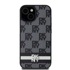 Чохол DKNY Leather Checkered Mono Pattern для Samsung Galaxy S24 Ultra Black (DKHCS24LPCPTSSK)
