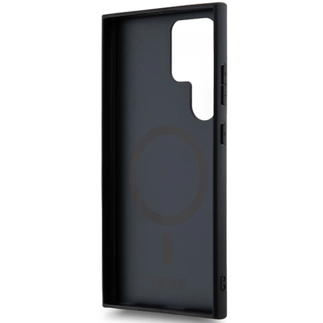 Чохол DKNY Leather Pattern Metal Logo для Samsung Galaxy S24 Ultra Black with MagSafe (DKHMS24LPSHRPSK)