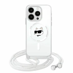 Чохол Karl Lagerfeld IML Choupette Head & Cord для iPhone 14 Pro Max Transparent with MagSafe (KLHMP14XHCCHNT)