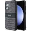 Чохол DKNY Leather Mono Stripe & Metal Logo для Samsung Galaxy S24 Black (DKHCS24SPRTHSLK)