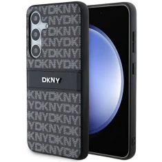 Чохол DKNY Leather Mono Stripe & Metal Logo для Samsung Galaxy S24 Black (DKHCS24SPRTHSLK)