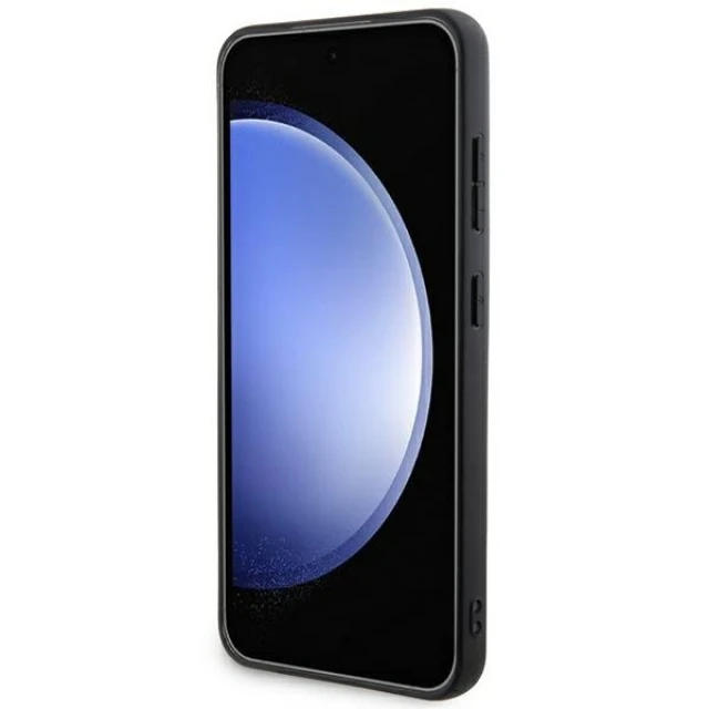 Чохол DKNY Leather Mono Stripe & Metal Logo для Samsung Galaxy S24 Black (DKHCS24SPRTHSLK)