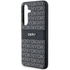 Чохол DKNY Leather Mono Stripe & Metal Logo для Samsung Galaxy S24 Black (DKHCS24SPRTHSLK)