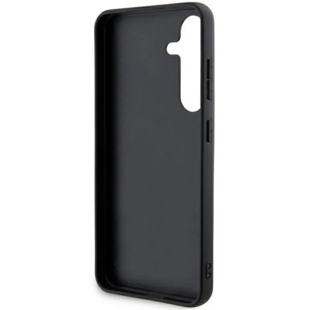 Чохол DKNY Leather Mono Stripe & Metal Logo для Samsung Galaxy S24 Black (DKHCS24SPRTHSLK)