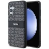 Чохол DKNY Leather Mono Stripe & Metal Logo для Samsung Galaxy S24 Plus Black (DKHCS24MPRTHSLK)