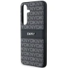 Чохол DKNY Leather Mono Stripe & Metal Logo для Samsung Galaxy S24 Plus Black (DKHCS24MPRTHSLK)