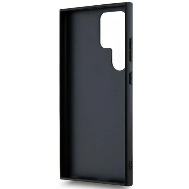 Чохол DKNY Leather Mono Stripe & Metal Logo для Samsung Galaxy S24 Ultra Black (DKHCS24LPRTHSLK)