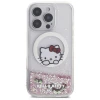 Чохол Hello Kitty Liquid Glitter Sweet Kitty Bows для iPhone 16 Pro Max White with MagSafe (HKHMP16XLSWKH)