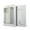 Чохол Guess IML Flowers Allover Electro with Pearl Strap для iPhone 16 Pro White with MagSafe (GUHMP16LHCPOFPH)