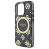 Чохол Guess IML Peony On 4G Background для iPhone 16 Pro Max Black with MagSafe (GUHMP16XH4PYEEK)