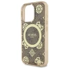 Чохол Guess IML Peony On 4G Background для iPhone 16 Pro Max Brown with MagSafe (GUHMP16XH4PYEEW)