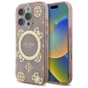 Чохол Guess IML Peony On 4G Background для iPhone 16 Pro Pink with MagSafe (GUHMP16LH4PYEEP)