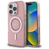 Чохол Guess IML Rhinestones для iPhone 16 Pro Pink with MagSafe (GUHMP16LPFTDTEP)