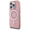 Чохол Guess IML Rhinestones для iPhone 16 Pro Pink with MagSafe (GUHMP16LPFTDTEP)