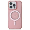 Чохол Guess IML Rhinestones для iPhone 16 Pro Pink with MagSafe (GUHMP16LPFTDTEP)
