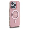 Чохол Guess IML Rhinestones для iPhone 16 Pro Pink with MagSafe (GUHMP16LPFTDTEP)