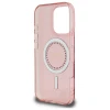 Чохол Guess IML Rhinestones для iPhone 16 Pro Pink with MagSafe (GUHMP16LPFTDTEP)