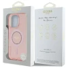 Чохол Guess IML Rhinestones для iPhone 16 Pro Pink with MagSafe (GUHMP16LPFTDTEP)