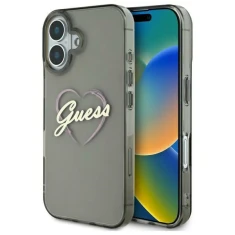 Чохол Guess IML Heart для iPhone 16 Plus Black (GUHCP16MHCHGSPK)