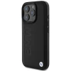 Чехол BMW Leather Hot Stamp для iPhone 16 Pro Black with MagSafe (BMHMP16LSLLBK)