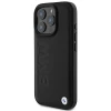 Чохол BMW Leather Hot Stamp для iPhone 16 Pro Max Black with MagSafe (BMHMP16XSLLBK)