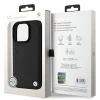 Чохол BMW Leather Hot Stamp для iPhone 16 Pro Max Black with MagSafe (BMHMP16XSLLBK)