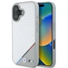Чохол BMW Carbon Tricolor Line для iPhone 16 Grey with MagSafe (BMHMP16S23PUDTS)