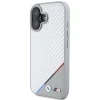 Чохол BMW Carbon Tricolor Line для iPhone 16 Grey with MagSafe (BMHMP16S23PUDTS)