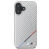 Чохол BMW Carbon Tricolor Line для iPhone 16 Grey with MagSafe (BMHMP16S23PUDTS)