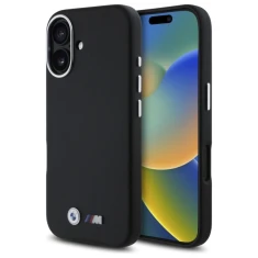 Чохол BMW M Smooth Full Wrapped Metal для iPhone 16 Black (BMHCP16S23PMWK)