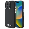 Чехол BMW M Smooth Full Wrapped Metal для iPhone 16 Pro Black (BMHCP16L23PMWK)