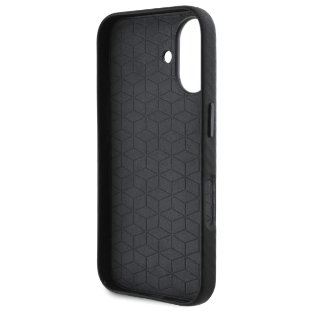 Чохол BMW Carbon Wrapped Metal для iPhone 16 Black (BMHCP16S23PUFWC)