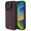 Чохол Mercedes Textured and Plain Leather для iPhone 16 Pro Red with MagSafe (MEHMP16L23RBARR)