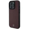 Чохол Mercedes Textured and Plain Leather для iPhone 16 Pro Red with MagSafe (MEHMP16L23RBARR)