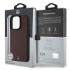 Чохол Mercedes Textured and Plain Leather для iPhone 16 Pro Red with MagSafe (MEHMP16L23RBARR)