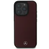 Чехол Mercedes Textured and Plain Leather для iPhone 16 Pro Max Red with MagSafe (MEHMP16X23RBARR)
