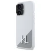 Чохол Karl Lagerfeld Silicone Shadow Metal Initial для iPhone 16 White with MagSafe (KLHMP16SSCMKMPCH)