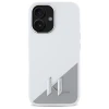 Чохол Karl Lagerfeld Silicone Shadow Metal Initial для iPhone 16 White with MagSafe (KLHMP16SSCMKMPCH)