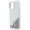 Чохол Karl Lagerfeld Silicone Shadow Metal Initial для iPhone 16 White with MagSafe (KLHMP16SSCMKMPCH)