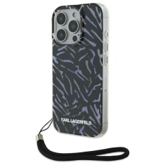 Чохол Karl Lagerfeld IML Zebra Pattern & Cord для iPhone 16 Pro Purple (KLHCP16LHZBPKCCU)