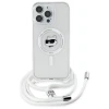 Чохол Karl Lagerfeld IML Choupette Head & Cord для iPhone 16 Pro Max Transparent with MagSafe (KLHMP16XHCCHNT)