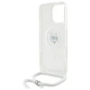 Чохол Karl Lagerfeld IML Choupette Head & Cord для iPhone 16 Pro Max Transparent with MagSafe (KLHMP16XHCCHNT)