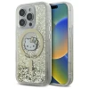 Чохол Hello Kitty Liquid Glitter Fever для iPhone 16 Pro White Gold with MagSafe (HKHMP16LLGDIH)