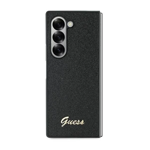 Чохол Guess Glitter Script для Samsung Galaxy Fold6 (F956) Black (GUHCZFD6HGGSHK)