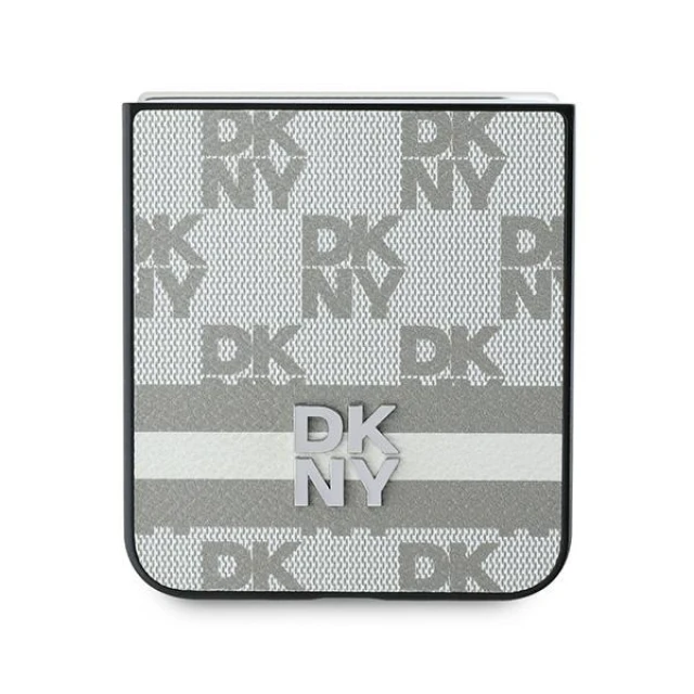 Чохол DKNY Chequered Pattern Printed для Samsung Galaxy Z Flip6 / Z Flip7 FE Beige (DKHCZF6PCPTSSE)