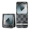 Чохол DKNY Chequered Pattern Printed Stripes для Samsung Galaxy Z Flip6 | Z Flip7 FE Black (DKHCZF6PCPTSSK)