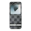 Чохол DKNY Chequered Pattern Printed Stripes для Samsung Galaxy Z Flip6 | Z Flip7 FE Black (DKHCZF6PCPTSSK)