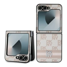 Чохол DKNY Chequered Pattern Printed Stripes для Samsung Galaxy Z Flip6 / Z Flip7 FE Pink (DKHCZF6PCPTSSP)